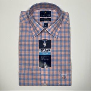 Stafford 15, 32/33 Fitted Easy Care Broadcloth NWT